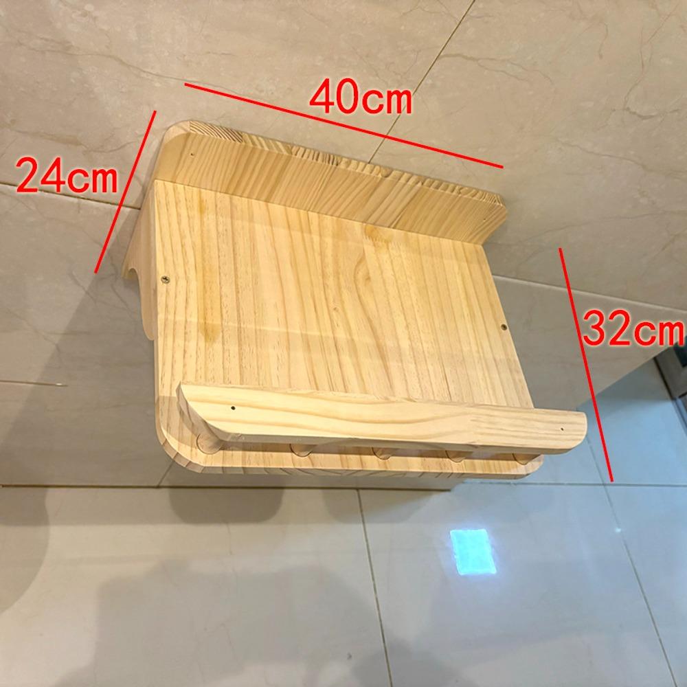 Solid Wood Wall-Mounted Cat Climbing Ladder Sturdy and Durable Cats Climbing Frame Scratching Cat Jumping Platform Pet Products