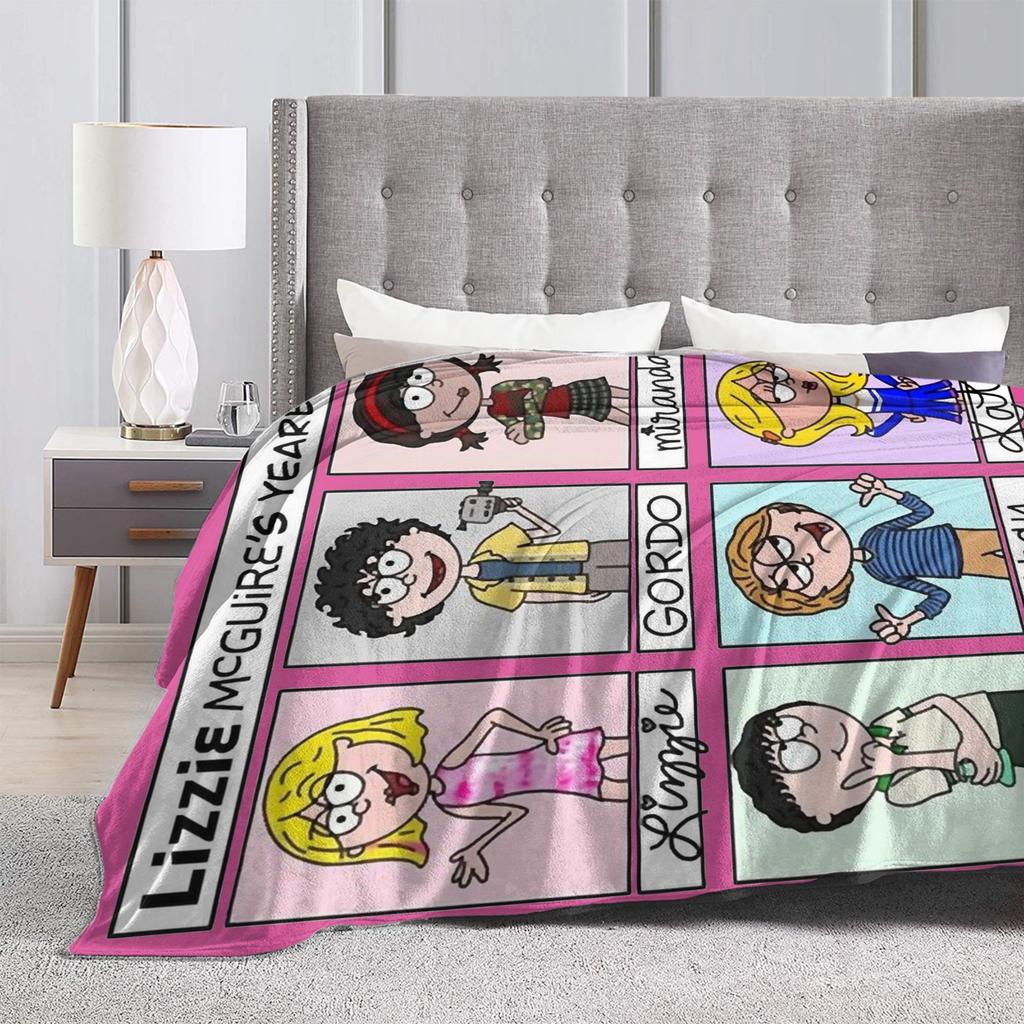 Malerei Charakter so süß Lizzie McGuire Poster Decke Flanell Vintage Warm Überwurfdecke für Zuhause Ganzjahres