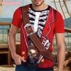 3D Printed Fake Suit T Shirt for Men Fun Cosplay Pattern T-Shirts Summer Casual Oversized Tops Short Sleeve Round Neck Tees