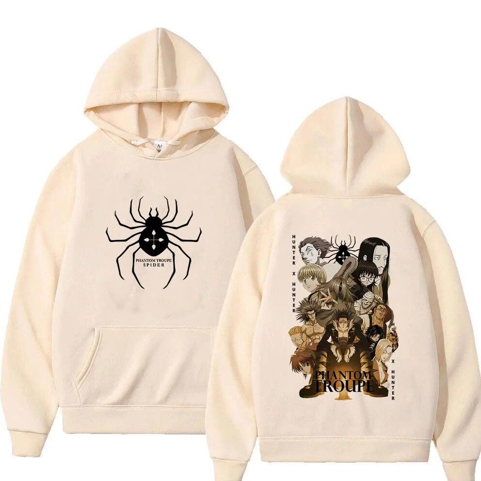 Anime Hunter X Hunter Phantom Troupe Grafická Mikina s kapucí Chrollo Lucilfer Feitan Potoo Mikiny Unisex Dámská Móda Oversized mikina