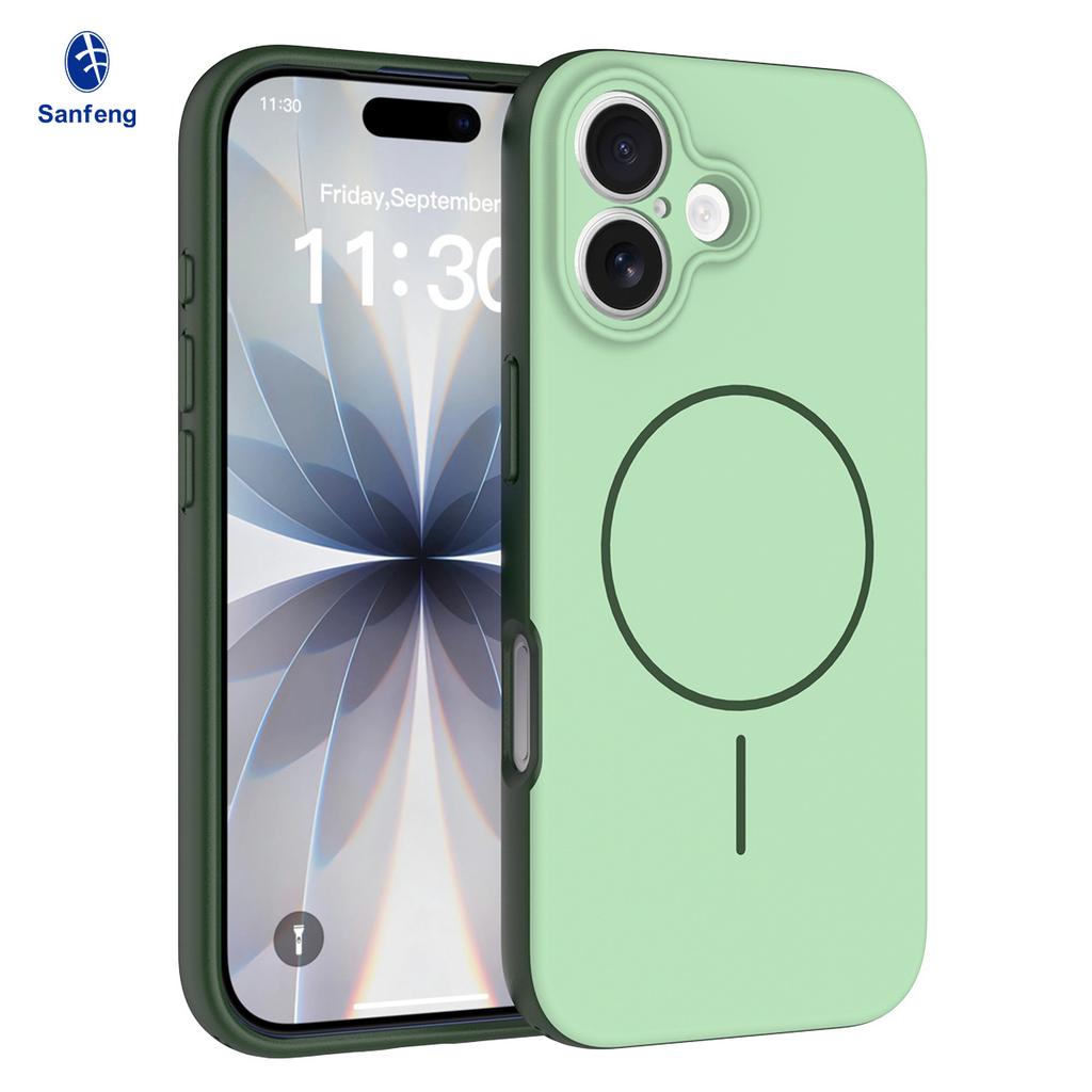 The new product is suitable for Apple 17 magnetic mobile phone case, fine hole two-in-one matte with lanyard 16promax anti-drop case.