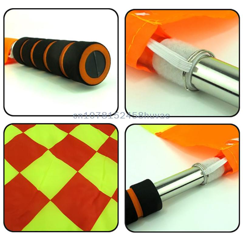 {MAX-66} 2 Pcs/set World Soccer Referee Flag Fair Play Sports Match Football Linesman Europe Flags Referee Equipment