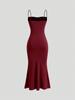 Summer Women's Dresses Elegant Fitting Slim Strap Dress Female Fashion Party Dresses