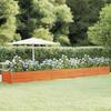 Raised Garden Bed Rusty 600x80x45 Cm Corten Steel