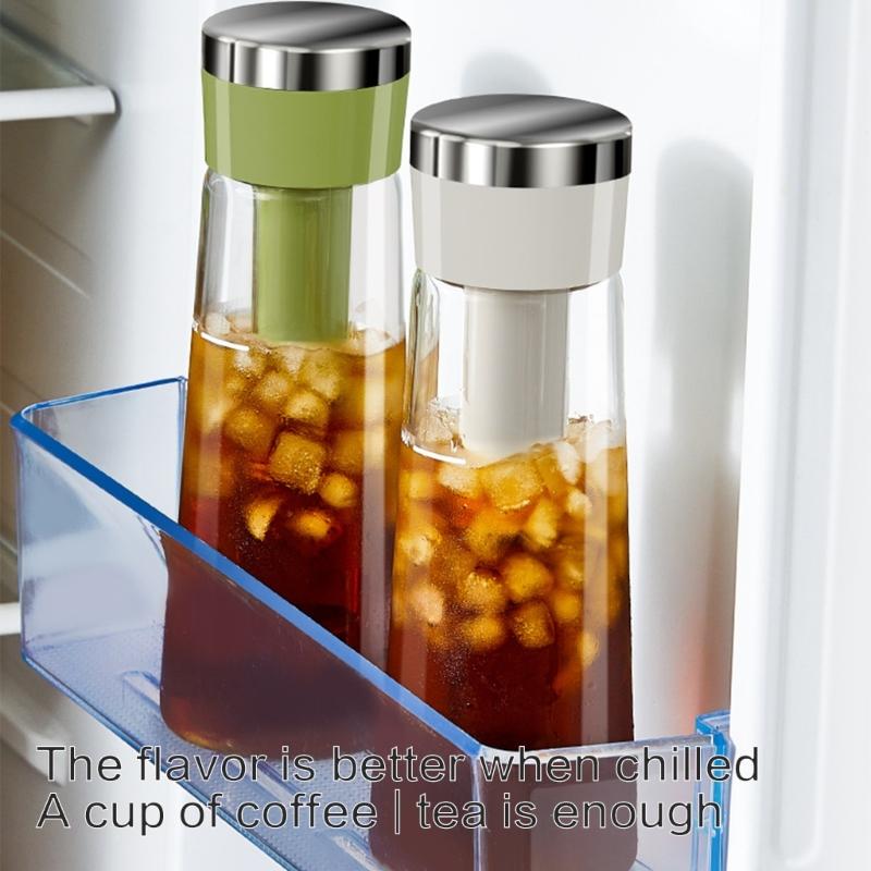 Insulated Travel Pitcher For Iced Coffee Teas Leak Proof Lid Durable Stainless Steel Outdoor Camping Hiking Accessories