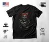 Horned Skull Sorcerer Red Halo T-Shirt Black Unisex S-2XL