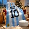 Coperta Stampata Lionel Messi - Morbida e Confortevole, per Camera da Letto, Viaggio, Divano, Decorazione Casa - Regalo di Compleanno Natale per Amico