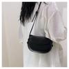 New Fashion Saddle Bag for Women Simple Style Faux Leather Shoulder Crossbody Purse Casual Commute Handbag