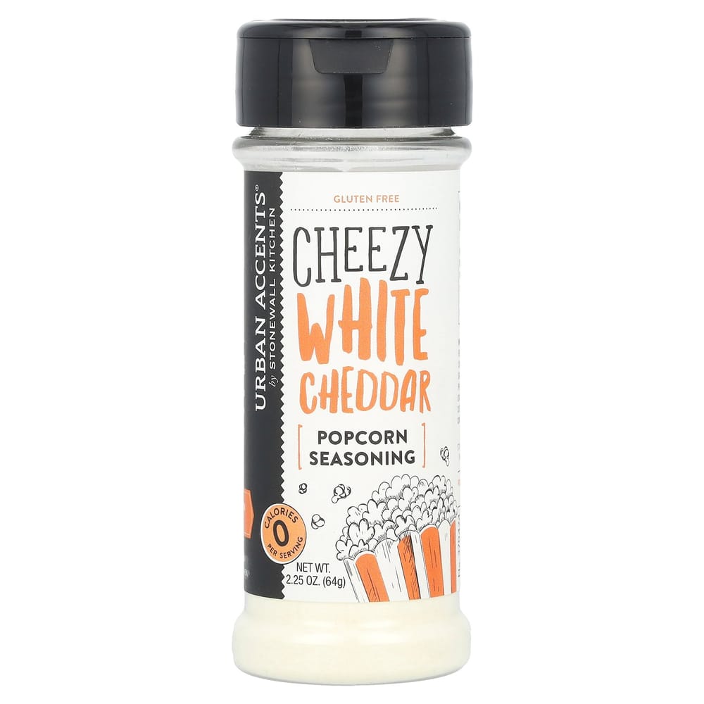 iHerb Popcorn Seasoning, Cheesy White Cheddar Flavor, 64g (2.25oz)