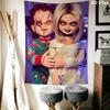 Chucky & Chica theme Pattern Home Decor Tapestry, Wall Hanging, Decorative RV Wall Cloth.XGT0914044