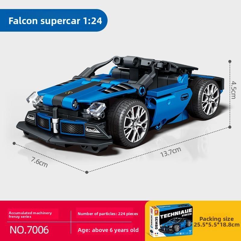 Building Kids Blocks Racing Car Kit Model Toy For Diy Fun And Gift Educational