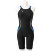 Mizuno Stream Ace Half Suit Open for Challenge Fitness and Gym Size 91 X Size L Women's (Lace Back) Swimmers, Use, N2MG1224, (Black Blue),
