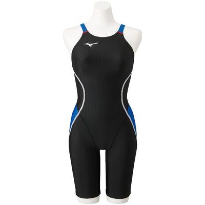 Mizuno Stream Ace Half Suit Open for Challenge Fitness and Gym Size 91 X Size L Women's (Lace Back) Swimmers, Use, N2MG1224, (Black Blue),