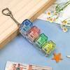 Keyboard Key Chain Diy Button Finger Keyboard Caps Transparent Stress Relief Toy Bag Pendant Toy Gift