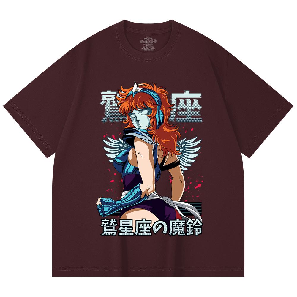 

230 Gsm 100% Cotton Saint Seiya V9 Eagle Marin Print Unisex Heavy Cotton T Shirt 2XL