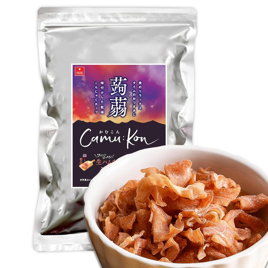 Asuzak Foods Kamukon Konjac Snack Prosciutto Cheese Flavor Healthy Snack Without Feeling Domestic Konnyaku Snack Jerky Prosciutto Ham Cheese 75g X 1