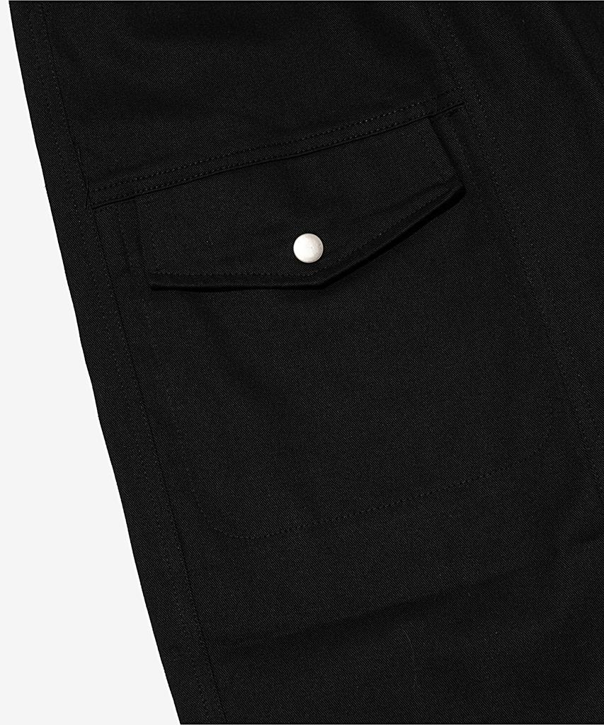 OTHERFITS Pigment Cargo Drawstring Wide Pants (Black)