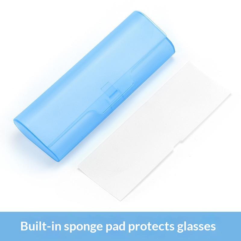 Sunglasses Case Hard Frosted Plastic Ultra Light Portable Dustproof Eyewear Storage Box for Business Trip Travel