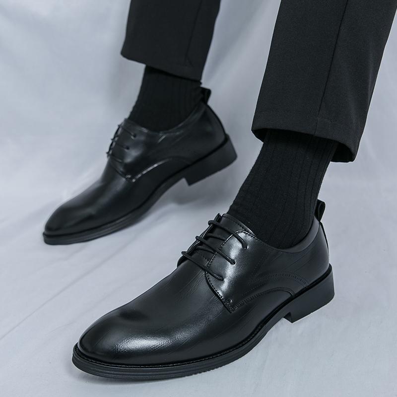 Italia clasică pantofi din piele cu vârf ascuțit pentru bărbați oxford de lux pantofi de birou formal pentru bărbați pantofi boos rochie bărbați pantofi de nuntă negri