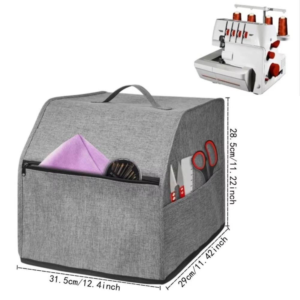 Durable Serger Cover With Storage Pockets Storage Bag Practical Overlock Machine Cover for Home