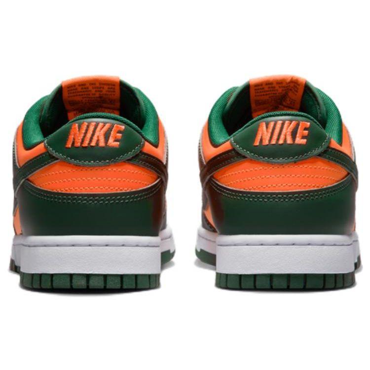 Nike Dunk Low Miami Hurricanes Men Sneakers Green Gorge-Green White DD1391-300
