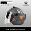 All-Season Universal Electric Scooter Helmet with HD Double Visor for Winter