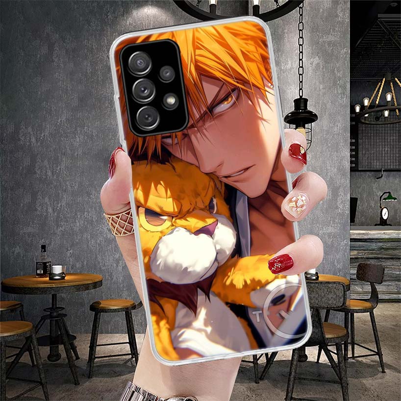 Kurosaki Ichigo Bleach Soft Phone Case For Samsung Galaxy A13 A14 A15 A16 A17 A53 A54 A55 A56 A57 A33 A34 A35 A36 A37 A23 A24 A2