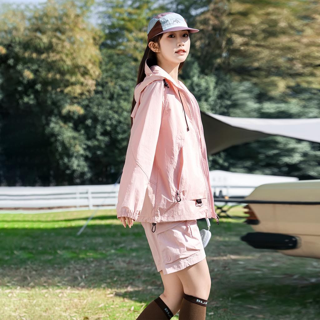 Sunscreen Clothing Outdoor Cool Summer Men's and Women's Hooded Thin Skin Clothing Jacket Loose Breathable Windproof Sunscreen Clothing