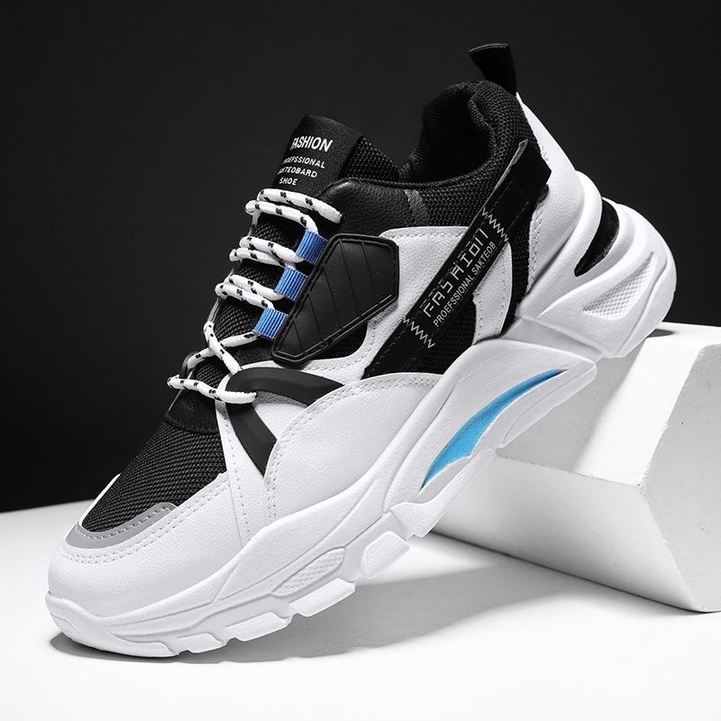 Novos sapatos da moda combinados, sapatos casuais esportivos, sapatos masculinos de corrida