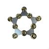 Star Tambourine Metal Percussion Disc Hand Held Hoop for Percussionists, Drummers,