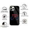 BIKE Cycling Art Phone Case For iPhone 16,15,14,13,12,11,Plus,Pro,Max,Mini Magsafe Magnetic Wireless Charging