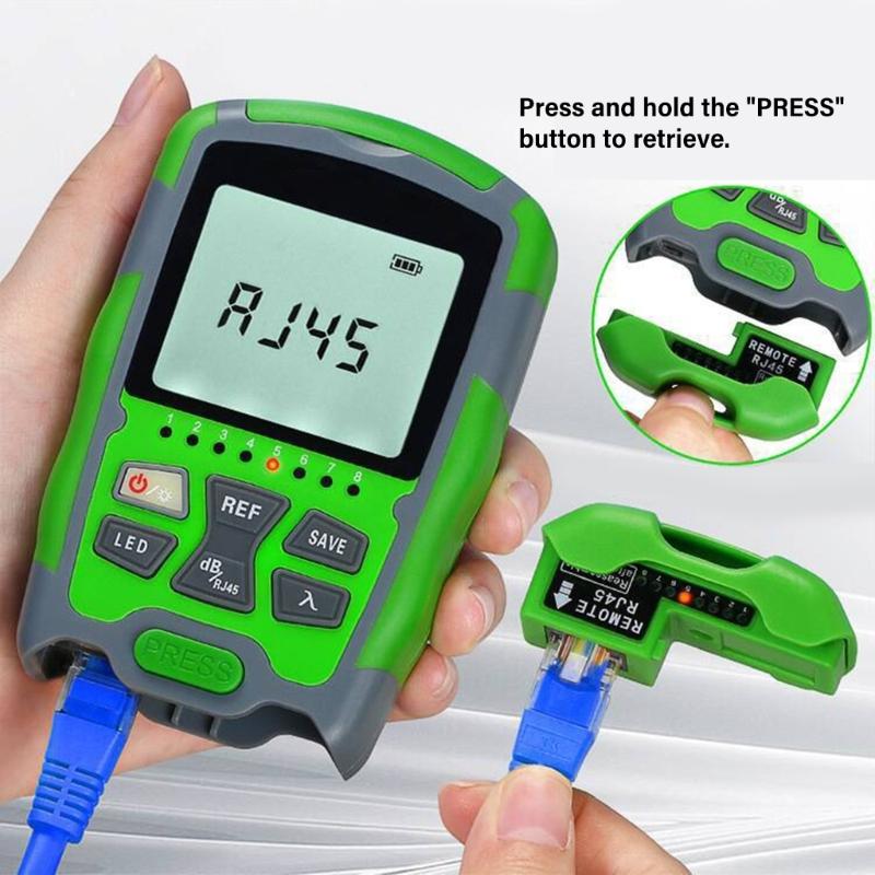 3 in 1 Portable Fiber Opticals Tester With High Accuracy Light Power Measurement And Networking Cable Testing