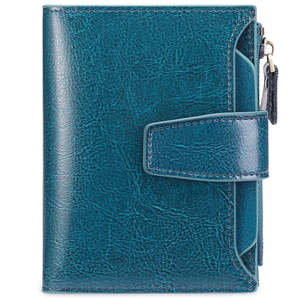 Large Soft Genuine RFID Magnetic Skimming Authentic with Coin Small Wallet [SENDEFN] Women's Bi-fold Wallet, Capacity, Touch, Leather, & Protection,