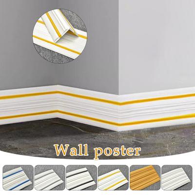 9M 3D Schaum Wand Rand Streifen Aufkleber Selbst-adhesive Ecke Taille Linie Hintergrund Wand Aufkleber Wasserdichte Decor Trim Linie sockel