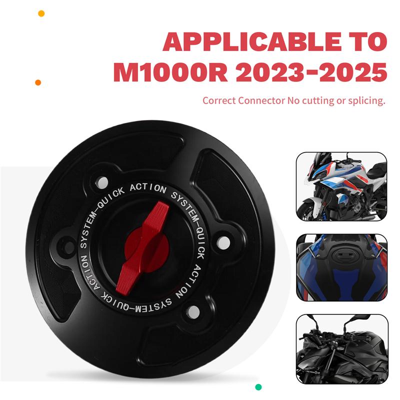 Motorcycle Fuel Tank Cap Keyless Design Quick-Release Cover For BMW S1000RR M1000RR S1000R M1000R