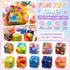 8cm Soft Squeeze Cube Stress Relief Toy Sensory Fidget Squishy Toy for Hand Therapy and Anxiety Reduction Durable Material
