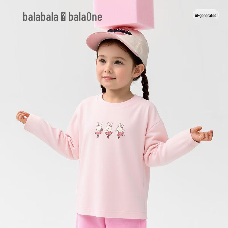 Balabala BalaOne Kids' Long-Sleeve Cartoon T-Shirt