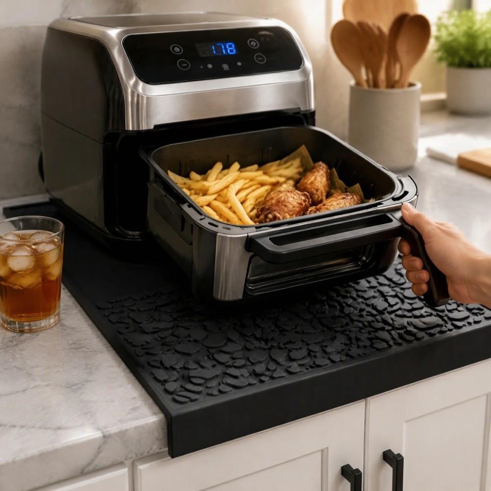 Heat Resistant Spill Mat Non Slip Silicone Station Other Coffee Bar Mat Countertop Appliances