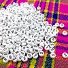 Acrylic 7x4mm Number Beads: Round Loose Beads for DIY Jewelry Making