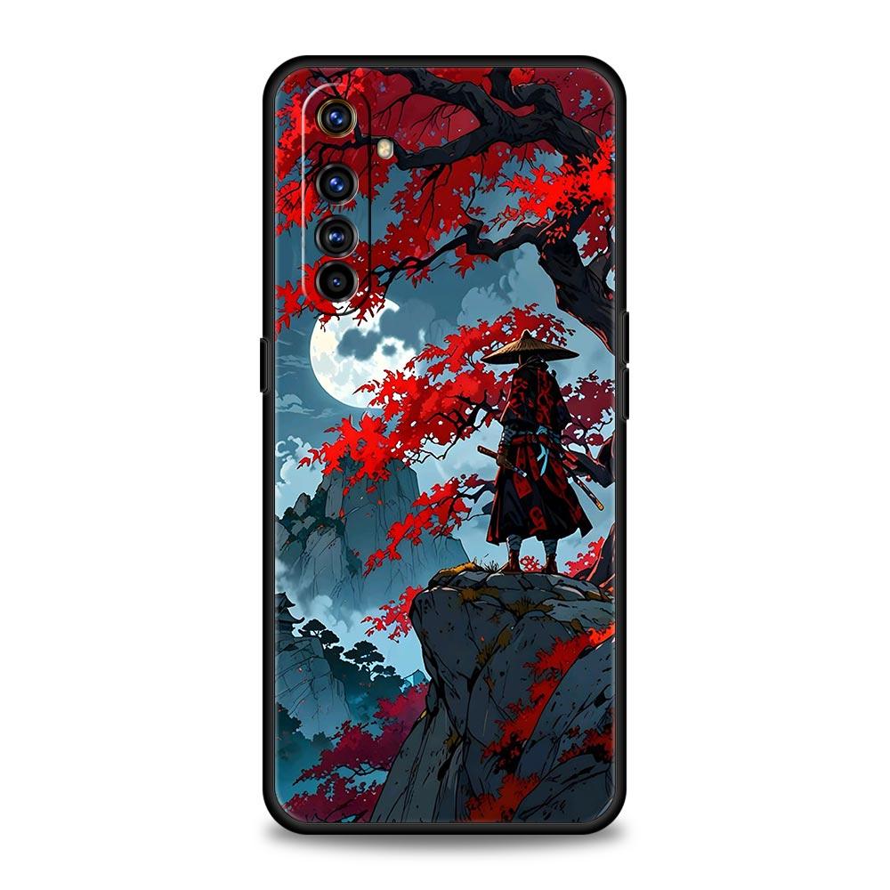 Japanese Bushido Samurai Phone Case For Realme 12 11 10 9 8 5G 7 6 GT5 GT3 GT2 Pro Plus C21 C11 C25 C35 GT Neo 2 3 3T 5 Cover
