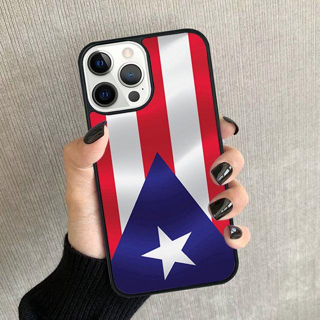 Puerto Rico Flag Phone Case For iPhone 17 Air 16 15 14 Plus 12 13 Pro Max Soft Bumper Shell Cover Coque