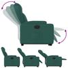 Electric Recliner Chair with Rising Function Dark Green Fabric