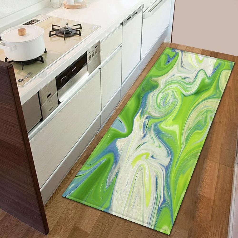 Colorful Ink Texture Pattern Home Kitchen Floor Mat Door Front Decoration Floor Mat