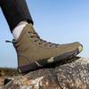 Damskie buty trekkingowe antypoślizgowe Męskie szerokie buty sportowe codzienne do trekkingu wspinaczki Modne wysokie buty ze skóry PU Wodoodporne