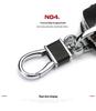Hyundai Genuine Leather Key Case for Santa Fe, ix35, Mistra, Elantra, Reina, Veloster, Sonata