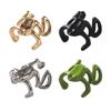 1/2/3 Pairs Frog-Shaped Earrings Clip-On Functionality Alloy Ear Clips Electroplated Earrings Jewelry Accessories
