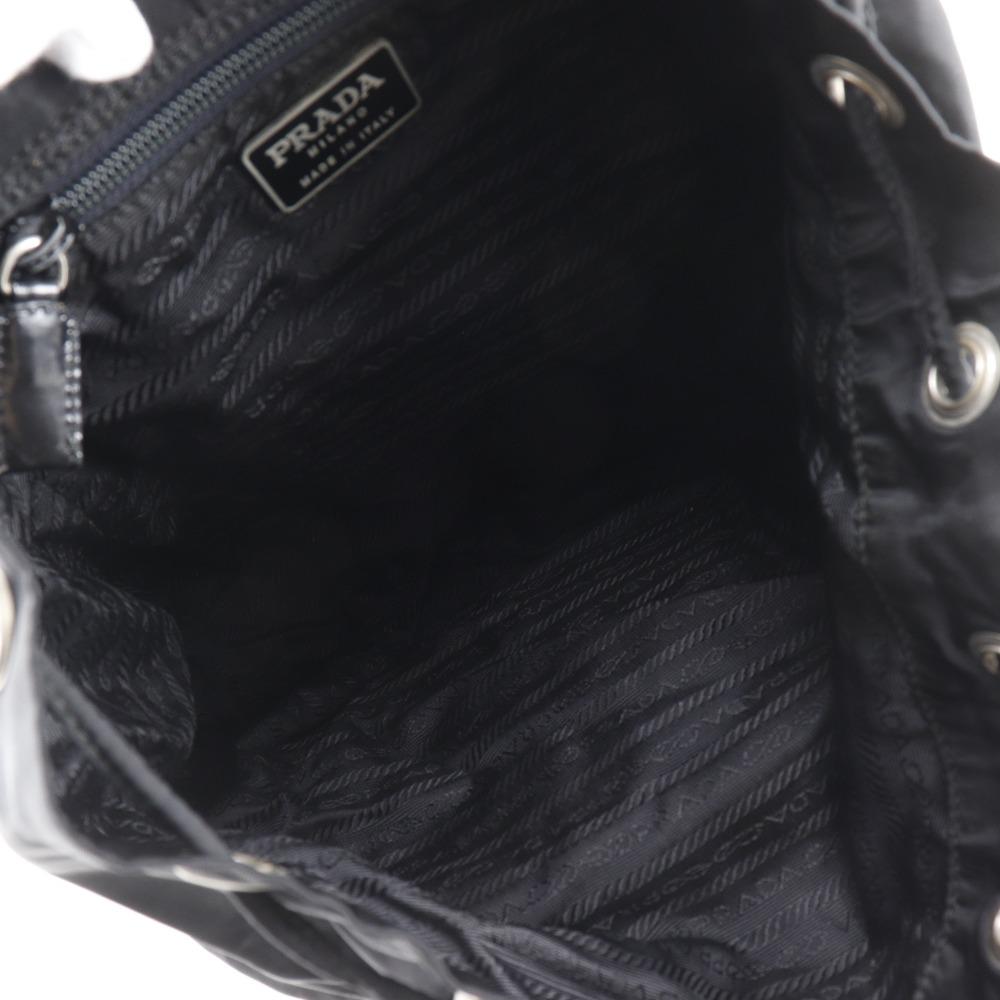Prada Backpack Daypack Black Nylon Women Used