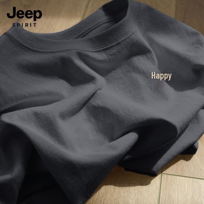 JEEP SPIRIT Men s Guochao Loose Fit Short Sleeve T-Shirt XL