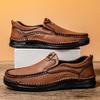 PU Leather Men's Loafers New Fashion Male Casual Shoes Outdoor Slip on Flats All-match Driving Shoes Handmade Treking Footwear