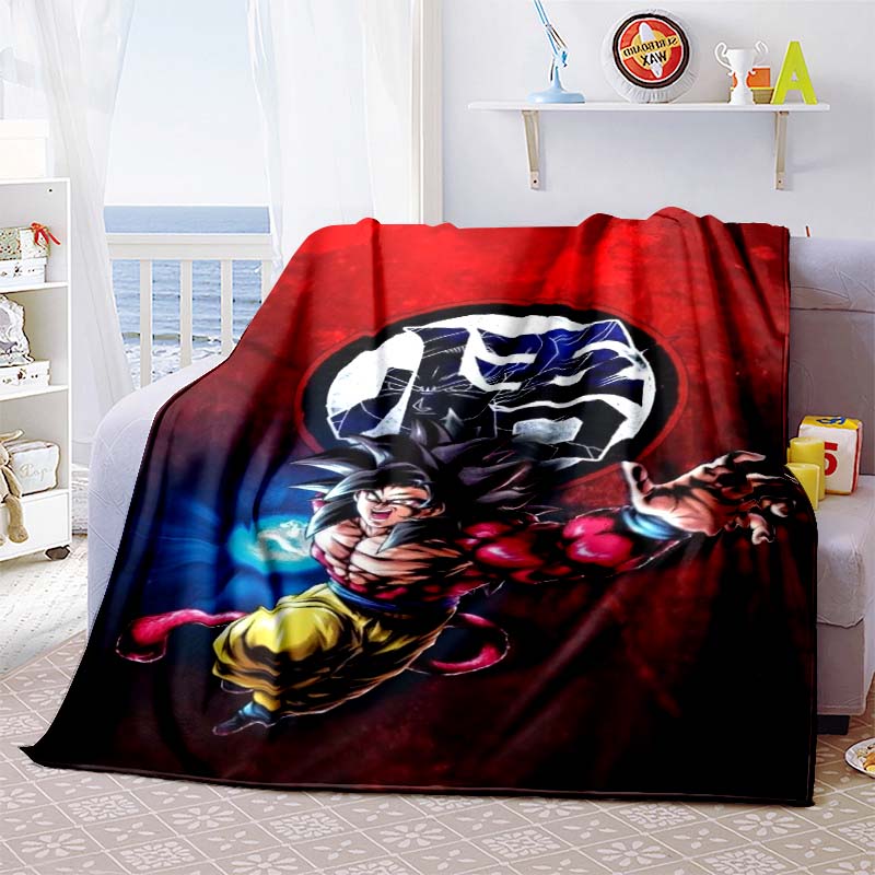 Eine Anime-Decke im Dragon Ball-Design ist perfekt für Nickerchen, Sofas, Wohnzimmer, Büros, Schlafzimmer und andere ähnliche Räume.